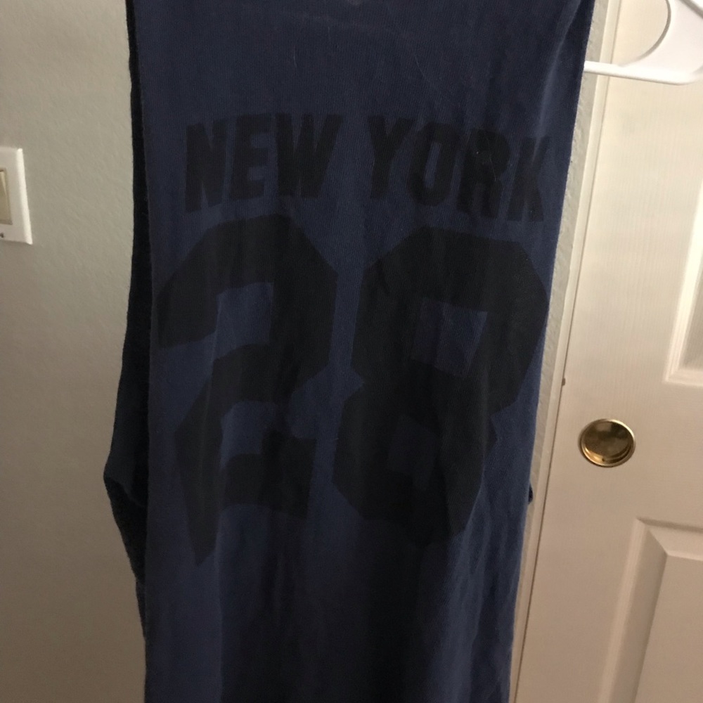 brandy melville blue “new york 28” muscle tank